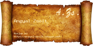 Angyal Zsolt névjegykártya